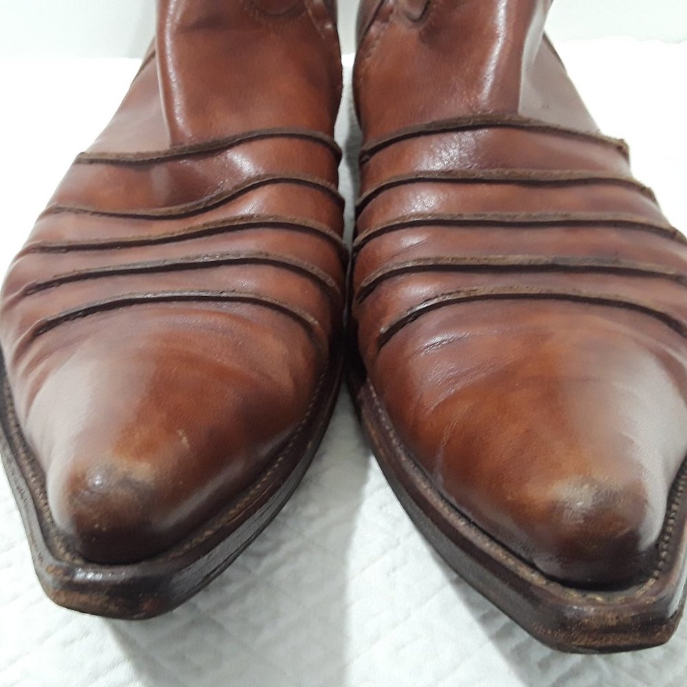 FROM Leather Zip Ankle Boot - Picture 7 of 11